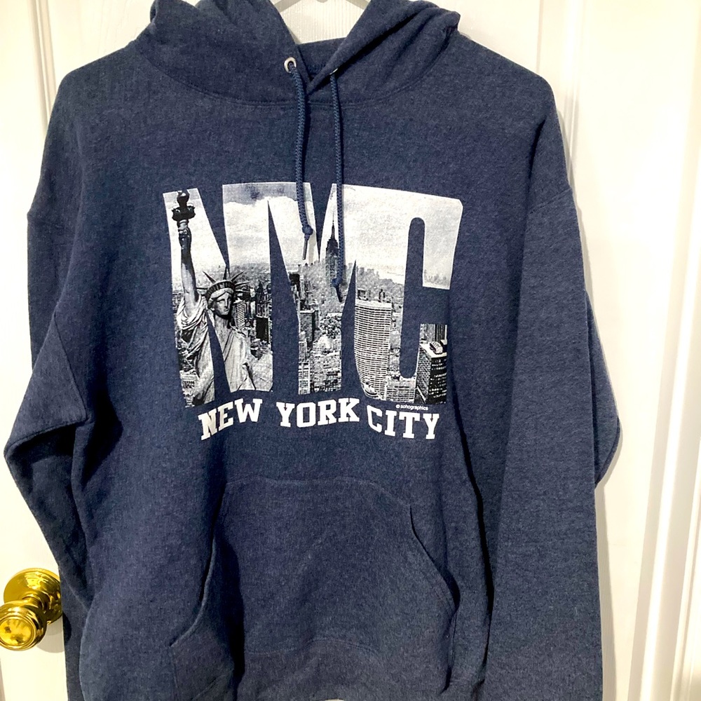 Blue New York City hoodie medium